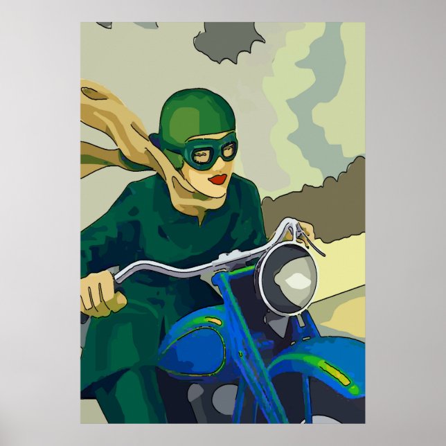 Scooter Girl, lägg till text Poster (Framsidan)