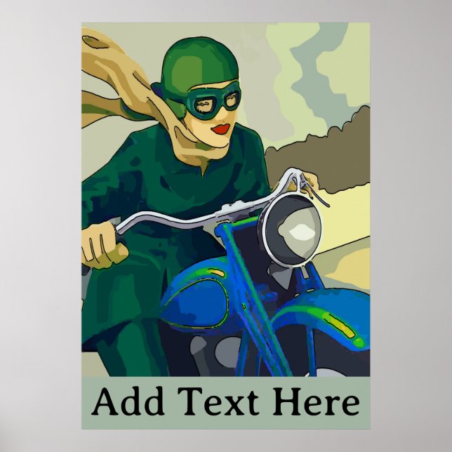 Scooter Girl, lägg till text Poster (Framsidan)
