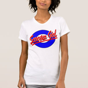 Scooter Girl med mål Tee Shirt