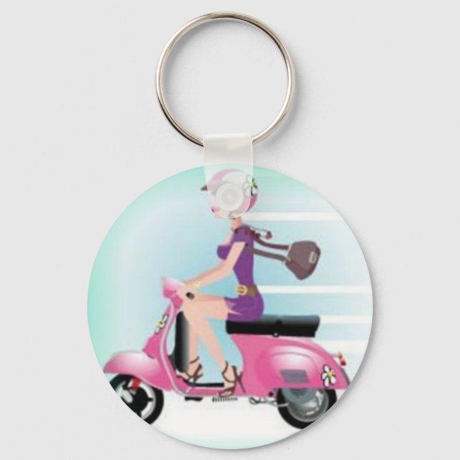 Scooter Girl Nyckelring (Framsida)