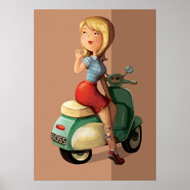 Scooter Girl Poster (Framsidan)
