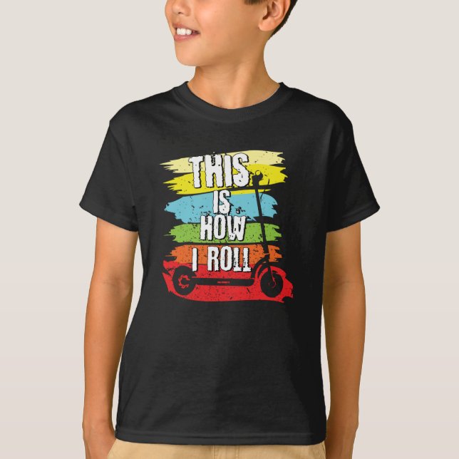 Scooter hur jag rullar t shirt (Framsida)
