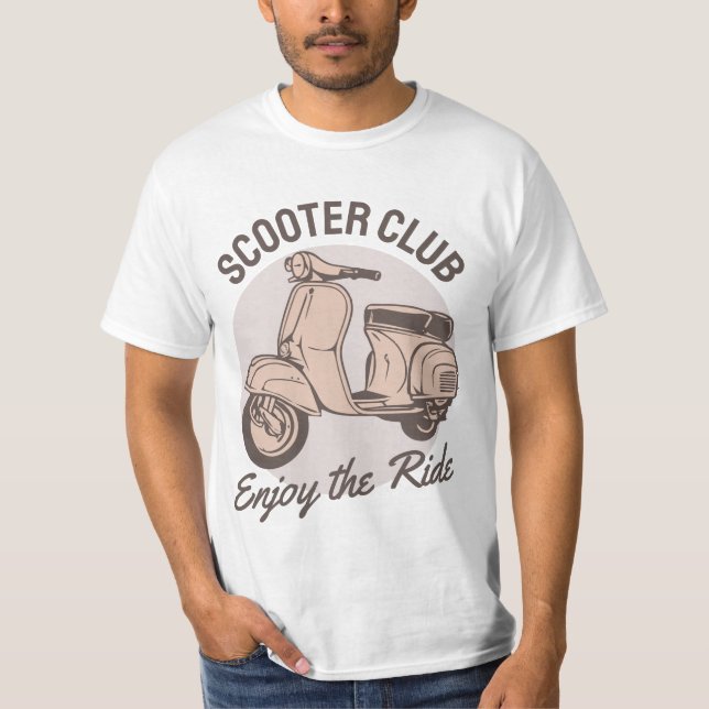 Scooter Klubb Manar fraktant-Shirt T Shirt (Framsida)