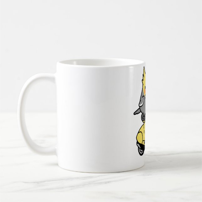 Scooter Knubbig Cockatiel Kaffemugg (Vänster)