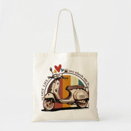 Scooter Life Tote Bag Tygkasse