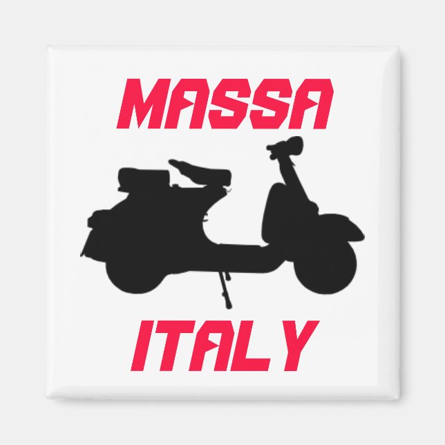 Scooter, Massa, Italien Magnet (Framsidan)