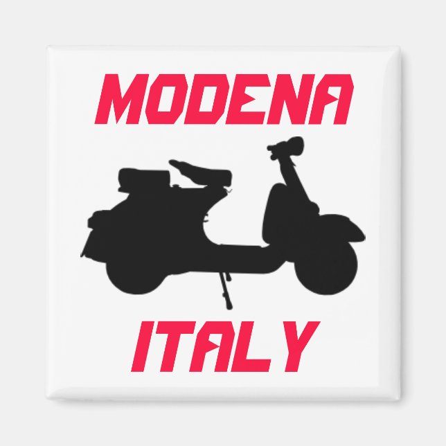Scooter, Modena, Italien Magnet (Framsidan)