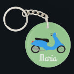 Scooter Moped Motorcle ANPASSNINGSBAR<br><div class="desc">Anpassa den här söta nyckelkedjan med din egen text,  ditt namn eller något annat du gillar. Få redot att slå vägen med den här roligten,  hand plockade av mig för dig! Kolla min butik efter massor av matchande artiklar och mer färg!</div>