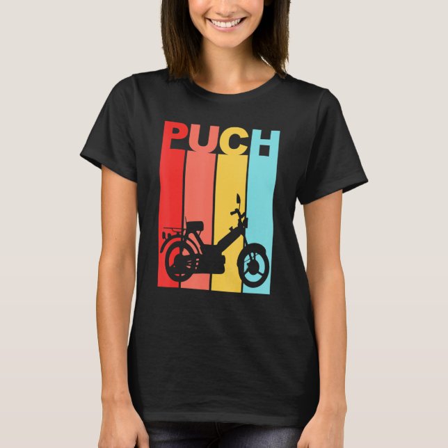 Scooter Moped Puch Maxi Scooter T Shirt (Framsida)