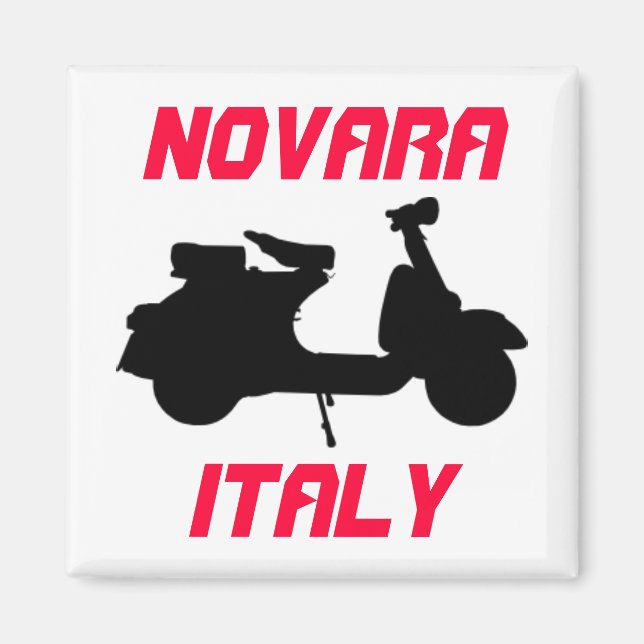Scooter, Novara, Italien Magnet (Framsidan)
