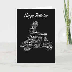 Scooter ord-hälsningskort kort