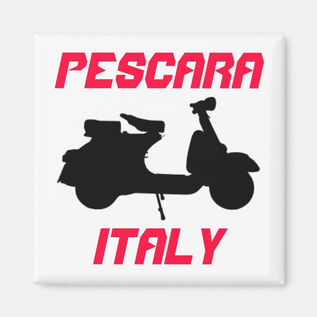 Scooter, Pescara, Italien Magnet (Framsidan)