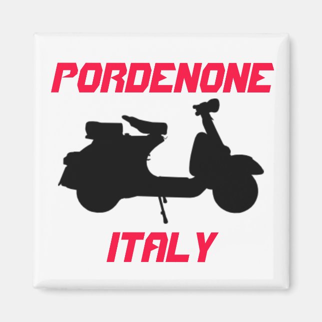 Scooter, pordenone, Italien Magnet (Framsidan)