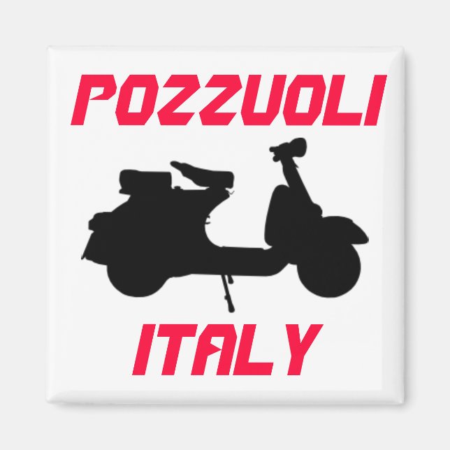 Scooter, Pozzuoli, Italien Magnet (Framsidan)