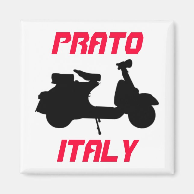Scooter, Prato, Italien Magnet (Framsidan)