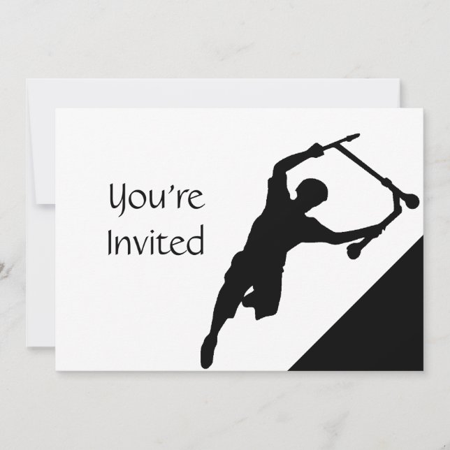 Scooter Roligt Park Party Inbjudan (Framsida)