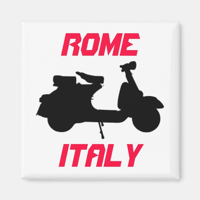 Scooter, Rom, Italien Magnet (Framsidan)