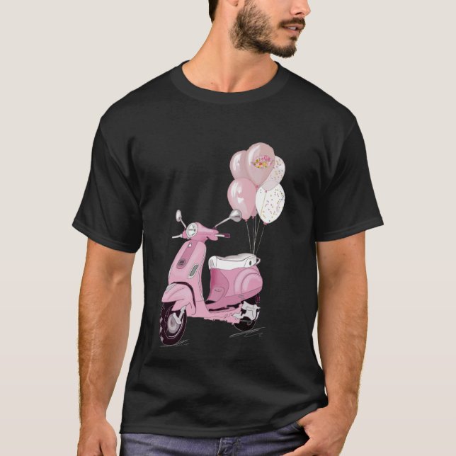 Scooter Rosa scooter _av Leamini20_ T Shirt (Framsida)