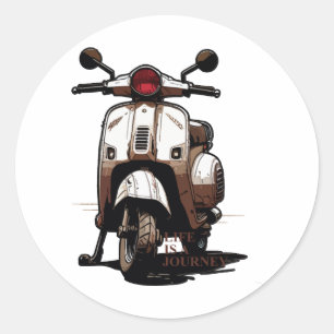 Scooter Runt Klistermärke