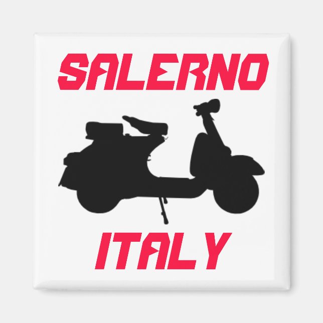 Scooter, Salerno, Italien Magnet (Framsidan)