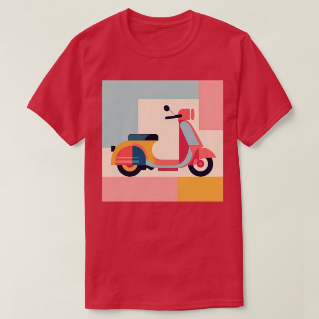 Scooter som Minimal Bauhaus Art 2 T Shirt (Design framsida)