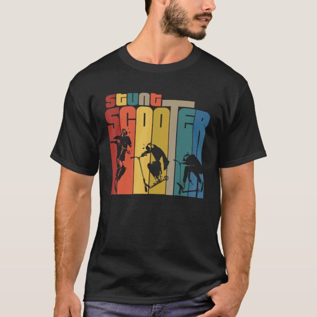 Scooter Stunt Scooter T Shirt (Framsida)