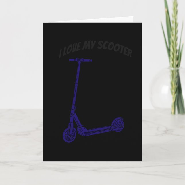 Scooter Stunt Stunts Kick Scooter Gift Kort (Framsida)