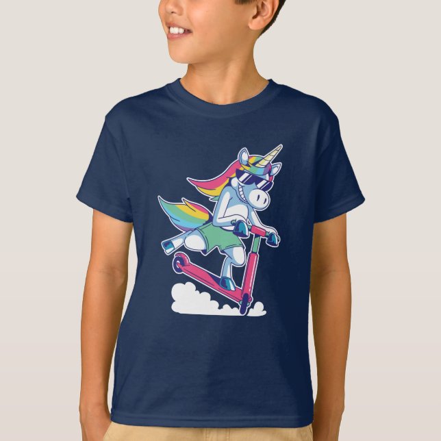 SCOOTER UNICORN T SHIRT (Framsida)