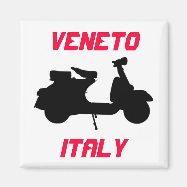 Scooter, Venetien, Italien Magnet (Framsidan)