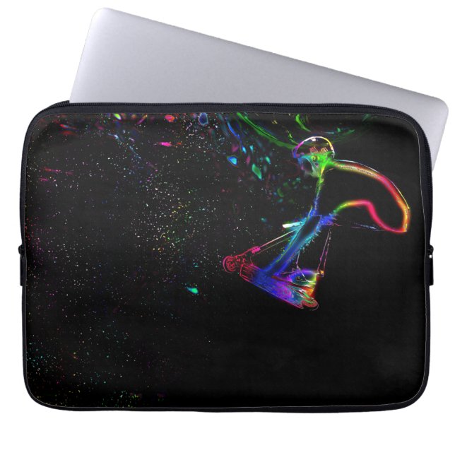 Scootering i rymden - Scooter Boy Laptop sleeve (Framsidan)