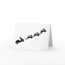 Scooterklubbmekaniker glad jul skogsalv