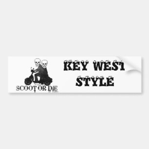 ScootOrDie KEY WEST STIL Bildekal
