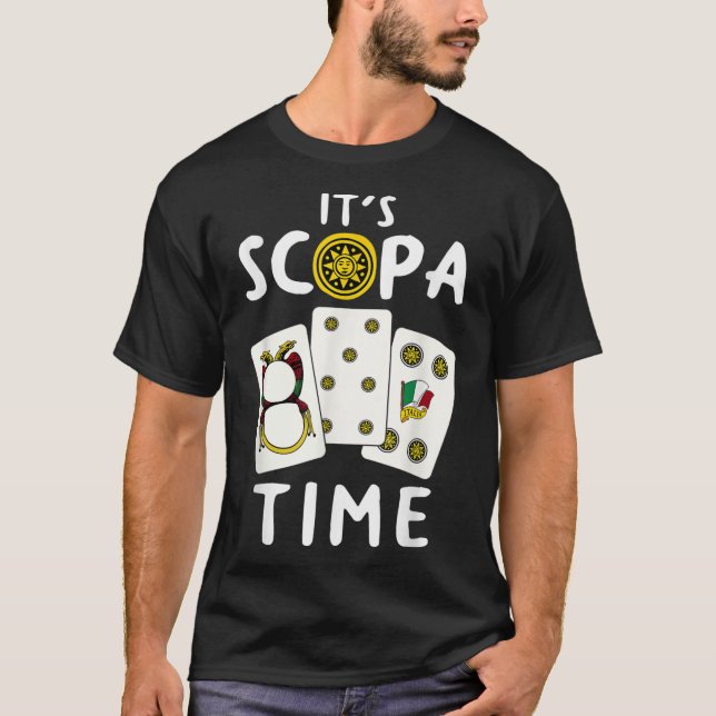 Scopa Italipa-spel - skottpaspelare T Shirt (Framsida)