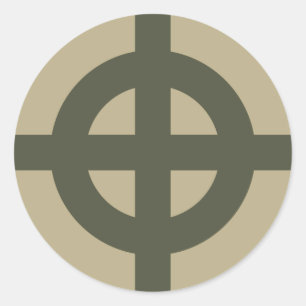 Scope Cap Sticker, Celtic Kor, Stil 1 Runt Klistermärke