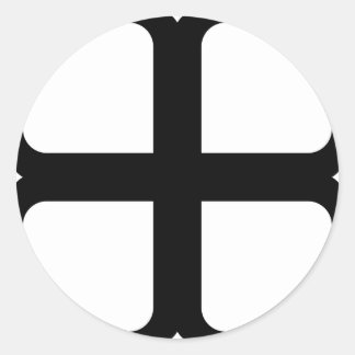 Scope Cap Sticker, Crusader Kor - Stil 1 Runt Klistermärke