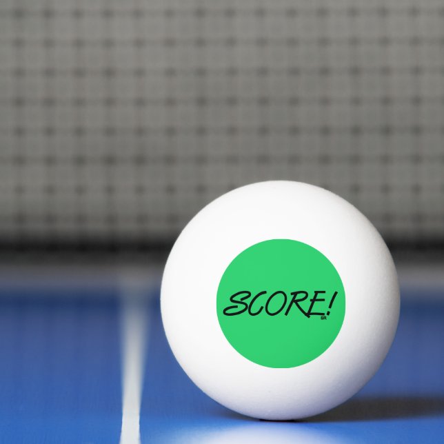 Score 3-star green ping pong ball pingisboll (Netto)