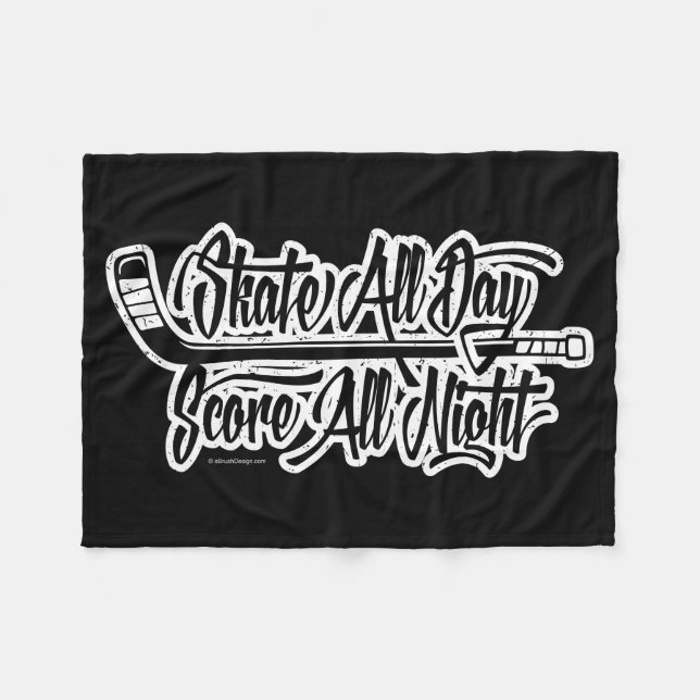 Score All Nght (Hockey) Fleecefilt (Framsidan (Horisontell))