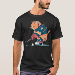 Score Big med "Cats on Ice" Hockey T Shirt