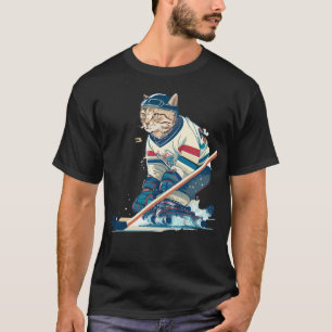 Score Big med "Cats on Ice" Hockey T Shirt
