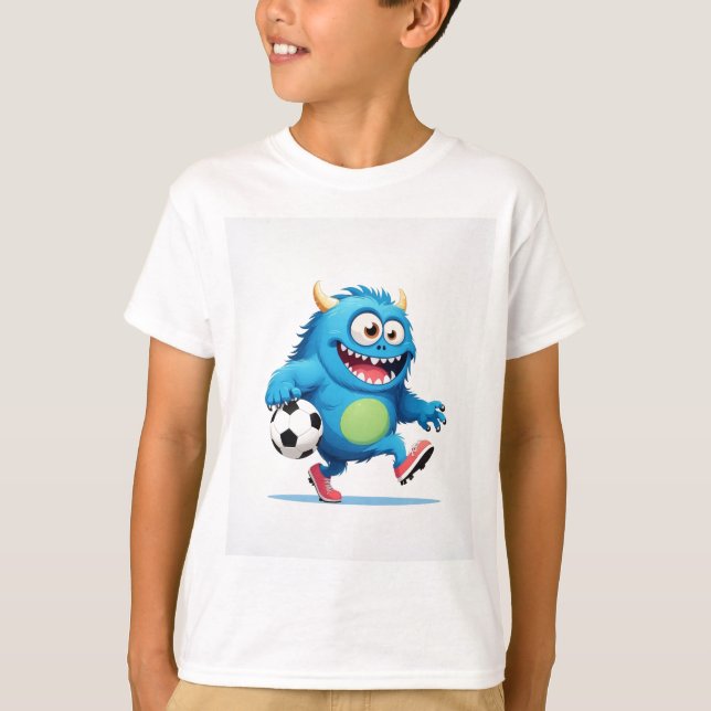 Score Big with This Monster Kicker! T Shirt (Framsida)
