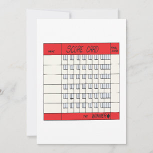 Score Card Inbjudningar