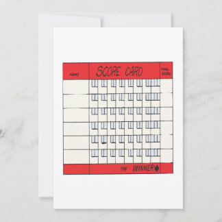 Score Card Inbjudningar