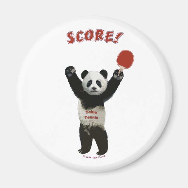 Score Panda Ping Pong Magnet (Framsidan)