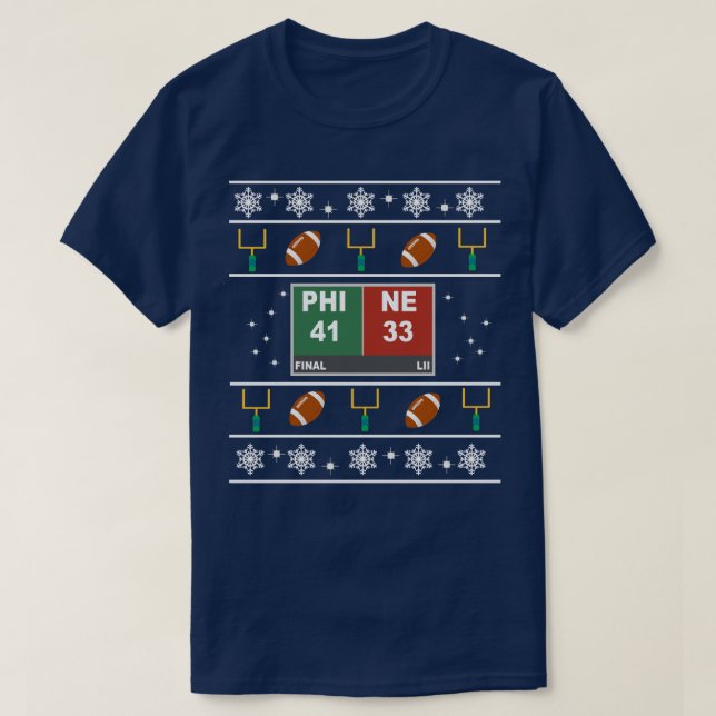 Score Ugly Sweater T Shirt (Design framsida)