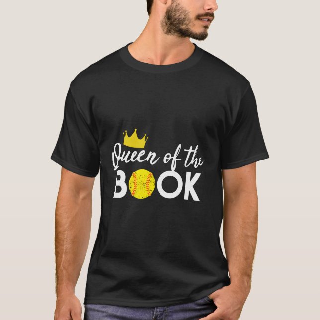 Scorekeeper Softball Team Scorebook Queen T Shirt (Framsida)