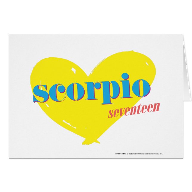 Scorpio 3 hälsningskort (Framsidan Horizontal)