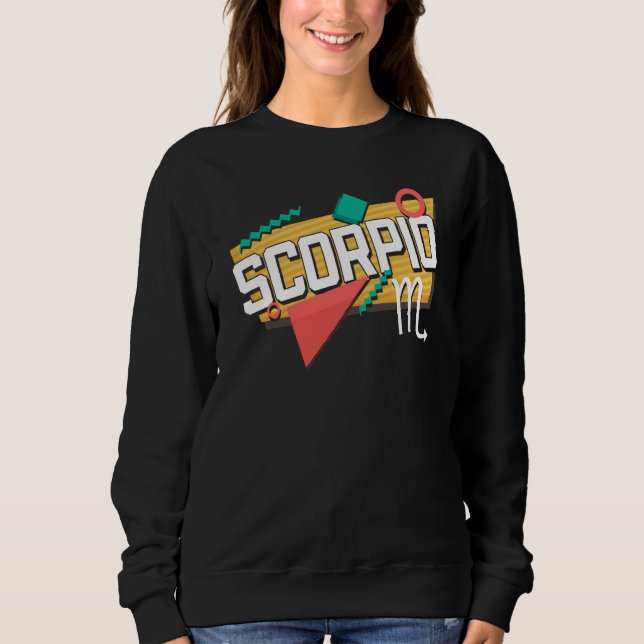 Scorpio 90s Horoscope Zodiac Sign Astrology T Shirt (Framsida)