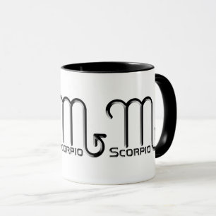 SCORPIO, Abstrakt utformning av Zodiac-signalen. Mugg