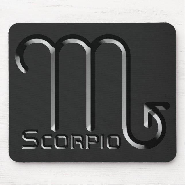 SCORPIO, Abstrakt utformning av Zodiac-signalen. Musmatta (Framsidan)