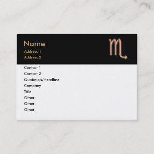 Scorpio Affärskort Visitkort